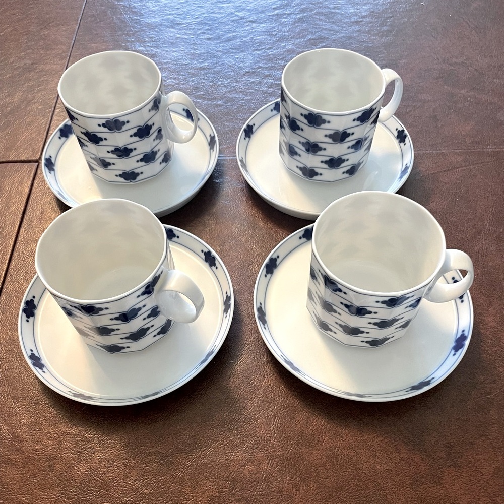 4 Rosenthal cups and saucers